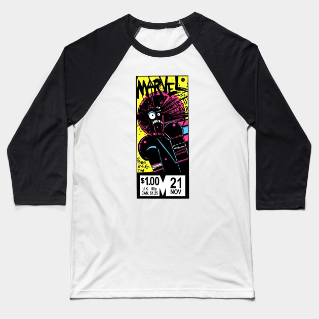 Warlock Baseball T-Shirt by dumb stuff, fun stuff